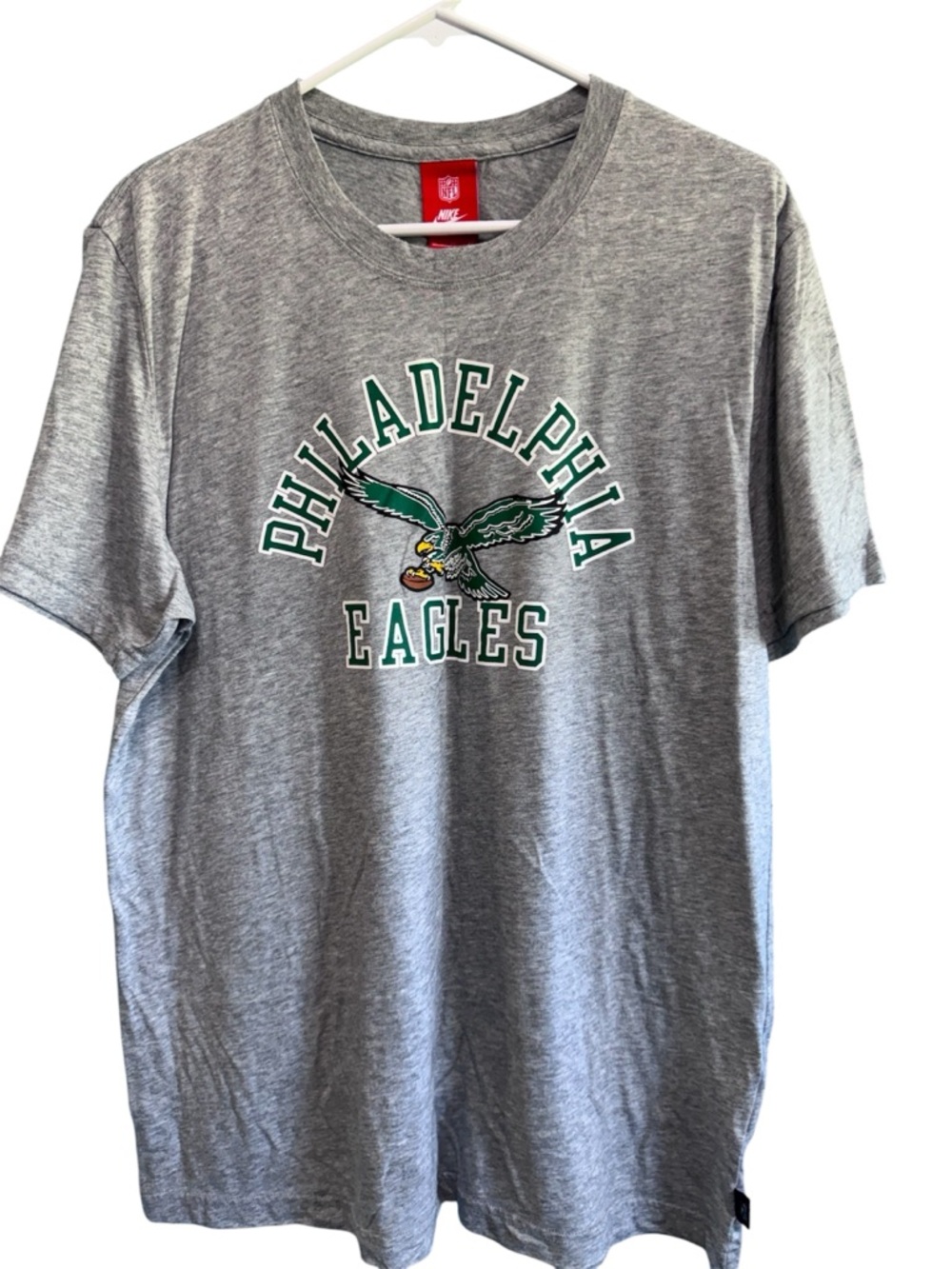 EUC! Vintage Philadelphia Eagles Grey Heather NFL Tee Size XL
